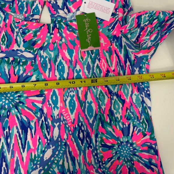 Lilly Pulitzer Size‎ Small 3/4 Sleeve Bay Dress Tiki Pink in Shake It Up Print - Picture 6 of 8